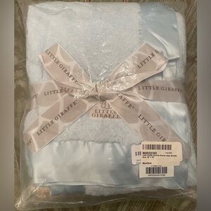 Little Giraffe Blue Chenille Stroller Baby Blanket.
Sealed in original package.